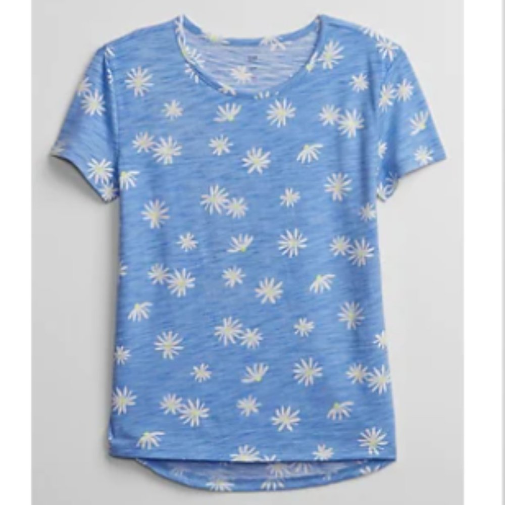 Gap girl M floral tshirt NWT